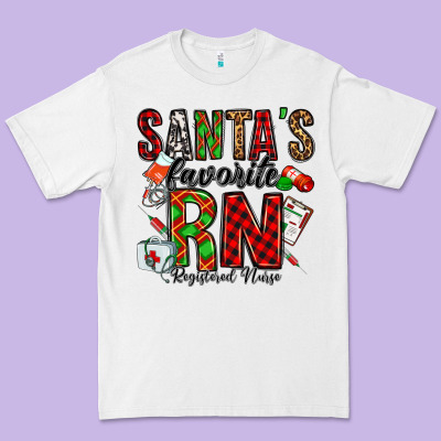 Santa's Favorite Rn Premium Tee Designed By Jasminsmagicworld