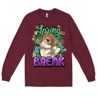 Burgundy Easter spring break Easter Day Long Sleeve Tee - HowdyJamesFarm