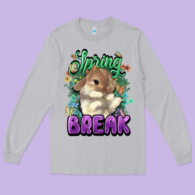 Easter Spring Break Easter Day Long Sleeve Tee Designed By Howdyjamesfarm