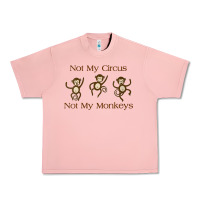 Salmon Womens Not My Circus Not My Monkeys Gifts - Funny Political Novelty V- Urban Heavy Tee - minhPixels