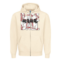 Sandshell baseball mama Zipper Hoodie - CowhideDigitalArt