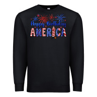 Black happy birthday america Premium Sweatshirt - Artiststas