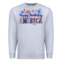 Heather Grey happy birthday america Premium Sweatshirt - Artiststas