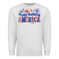 Oatmeal Heather happy birthday america Premium Sweatshirt - Artiststas