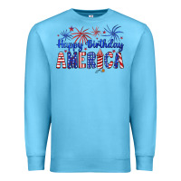 Ocean Blue happy birthday america Premium Sweatshirt - Artiststas
