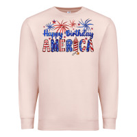 Pale Pink happy birthday america Premium Sweatshirt - Artiststas