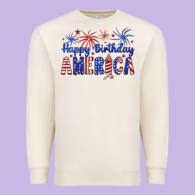 Happy Birthday America Premium Sweatshirt Designed By Artiststas