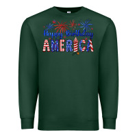 Sports Green happy birthday america Premium Sweatshirt - Artiststas