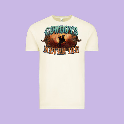 Cowboys Never Die Vintage Tee Designed By Howdyjamesfarm