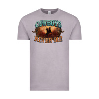 Vintage Zinc Cowboys never die Vintage Tee - HowdyJamesFarm