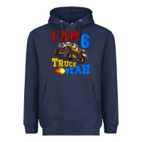 Navy i'am six truck yeah Heavyweight Hoodie - Artiststas