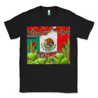 Black Mexican Flag Classic Tee - texasbilliewilder