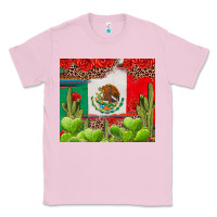 Bubblegum Pink Mexican Flag Classic Tee - texasbilliewilder