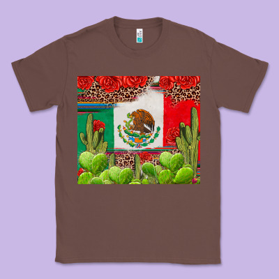 Mexican Flag Classic Tee Designed By Texasbilliewilder