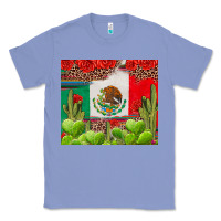 Colony Blue Mexican Flag Classic Tee - texasbilliewilder