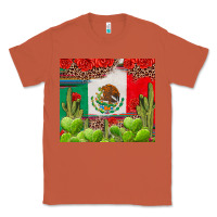 Copper Mexican Flag Classic Tee - texasbilliewilder