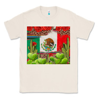 Natural Mexican Flag Classic Tee - texasbilliewilder
