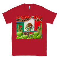 Red Mexican Flag Classic Tee - texasbilliewilder
