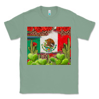 Sage Mexican Flag Classic Tee - texasbilliewilder