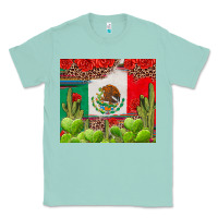 Seafoam Mexican Flag Classic Tee - texasbilliewilder