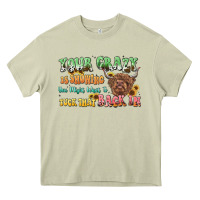 Mossy your crazy is showing cow Heavy Core Tee - LillyAllenDesigns