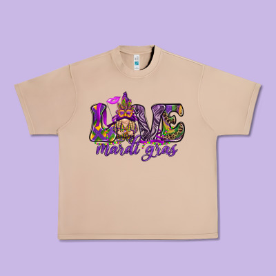 Love Mardi Gras With Gnome Urban Heavy Tee Designed By Howdyjamesfarm