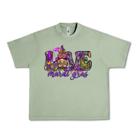 Oil Green Love Mardi Gras with gnome Urban Heavy Tee - HowdyJamesFarm