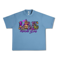 Pebble Blue Love Mardi Gras with gnome Urban Heavy Tee - HowdyJamesFarm