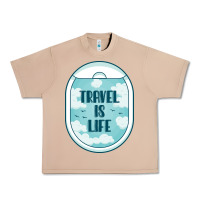 Burro Travel Is Life Funny Traveling Gift Urban Heavy Tee - minhPixels