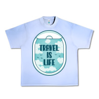 Grape Ice Travel Is Life Funny Traveling Gift Urban Heavy Tee - minhPixels