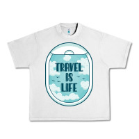 Lunar Rock Travel Is Life Funny Traveling Gift Urban Heavy Tee - minhPixels
