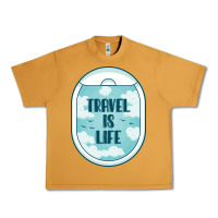 Peanut Butter Travel Is Life Funny Traveling Gift Urban Heavy Tee - minhPixels