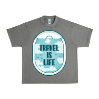 Tornado Travel Is Life Funny Traveling Gift Urban Heavy Tee - minhPixels