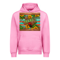 Fuchsia Pink texas Urban Hoodie - AdoDesignShop