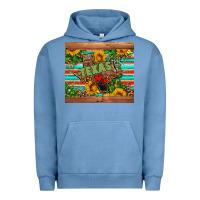 Pigment Pebble Blue texas Urban Hoodie - AdoDesignShop