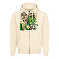 Sandshell Lucky Saint Patricks Day Zipper Hoodie - CowhideDigitalArt