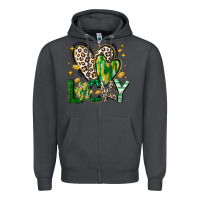 Smoke Lucky Saint Patricks Day Zipper Hoodie - CowhideDigitalArt