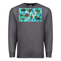 Charcoal Heather dinosaurs sippy cup Premium Sweatshirt - Artiststas
