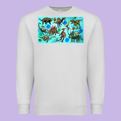 Dinosaurs Sippy Cup Premium Sweatshirt Designed By Artiststas