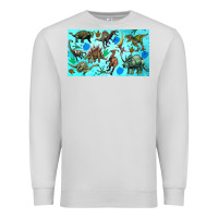 Dove Grey dinosaurs sippy cup Premium Sweatshirt - Artiststas