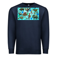 Navy dinosaurs sippy cup Premium Sweatshirt - Artiststas