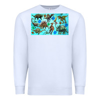 White dinosaurs sippy cup Premium Sweatshirt - Artiststas