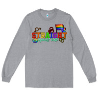 Heather Grey Straight agains hate Long Sleeve Tee - CowGirlArtShop