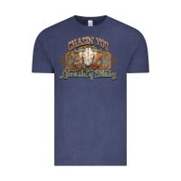 Vintage Denim Chasin you like a shot of whiskey bull skull Vintage Tee - HowdyJamesFarm