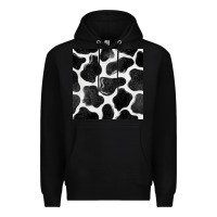 Black cow seamless pattern Premium Hoodie - BundleAndBundleShop