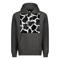 Charcoal Heather cow seamless pattern Premium Hoodie - BundleAndBundleShop