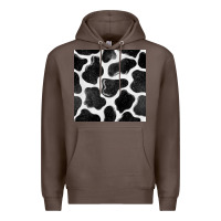 Coffee cow seamless pattern Premium Hoodie - BundleAndBundleShop