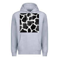 Heather Grey cow seamless pattern Premium Hoodie - BundleAndBundleShop