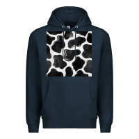 Navy cow seamless pattern Premium Hoodie - BundleAndBundleShop