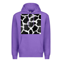 Purple cow seamless pattern Premium Hoodie - BundleAndBundleShop